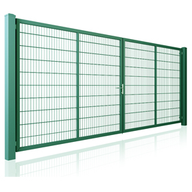2-KR. BRÁNA PROFI Panel2D, v. 1,4m, ZnPVC zelená farba
