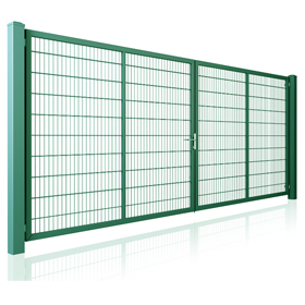 2-KR. BRÁNA PROFI Panel2D, v. 2,0m, ZnPVC zelená farba