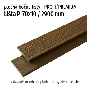 Plochá WPC lišta PROFI / 70*10