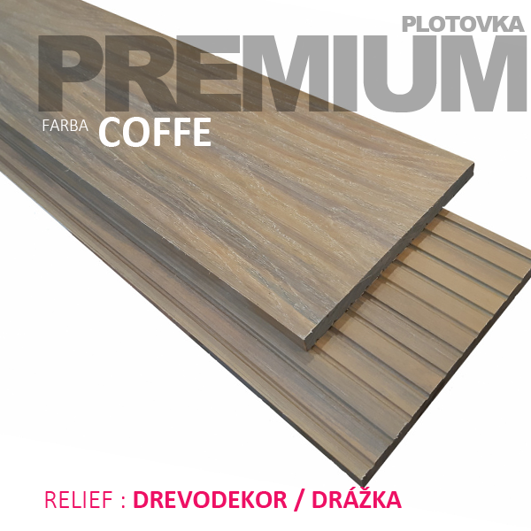 WPC plotovka PREMIUM / 145*12 / COFFE / cena za bm