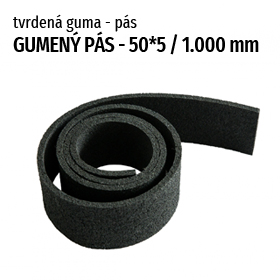 Gumená podložka 5.0 mm hrúbky / 1m