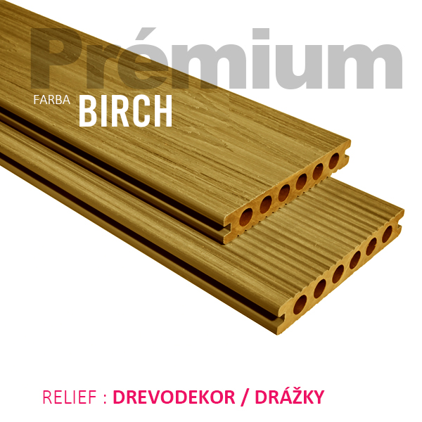 Terasová doska PRÉMIUM - f. BIRCH