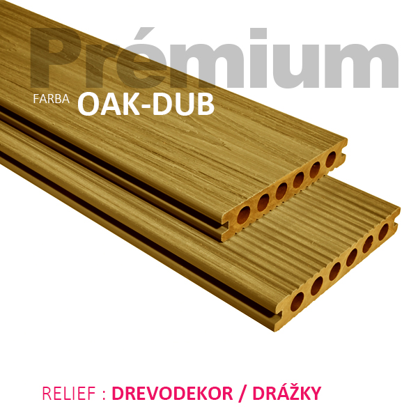 Terasová doska PRÉMIUM - f. OAK-DUB