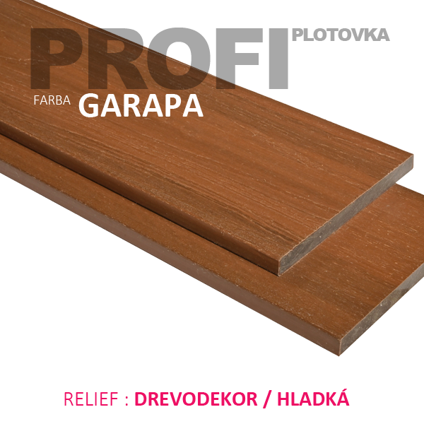 Plotovka PROFI 140*12 mm / farba GARAPA