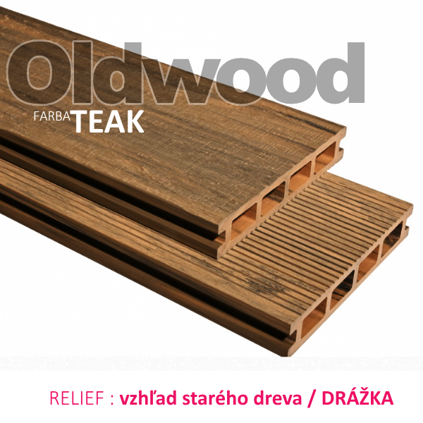 Terasová doska OLDWOOD - f. TEAK