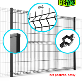 SET Panel3D Light - ANTRACIT [DRÔT.ø4MM / V.1,03M / L.25M]